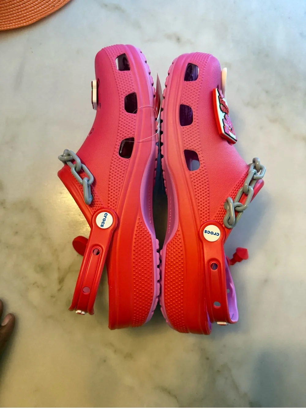 CROCS Franken Berry Pink Kids' Clogs with Charms